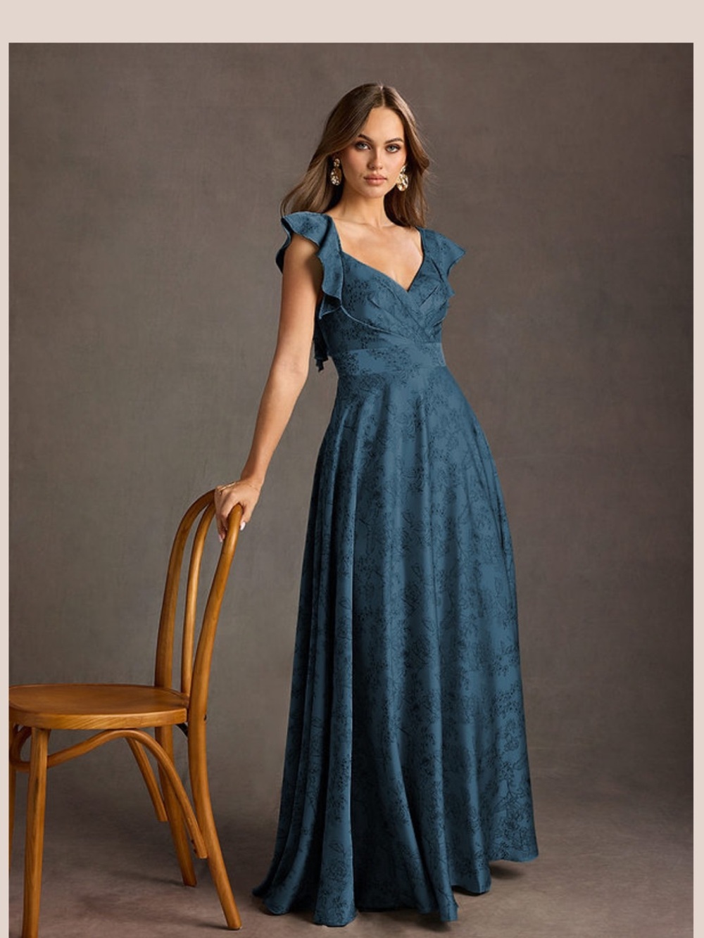 Azazie Leilani Blue Gown